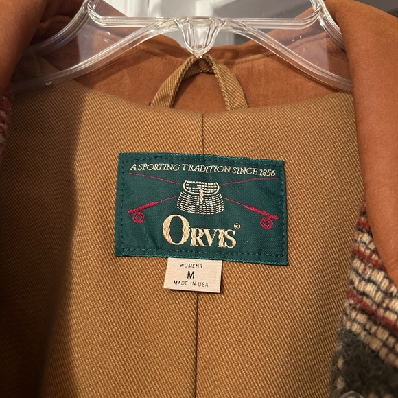 Full length vintage Orvis Wool Coat with suede collar in EXCELLENT Condition - Picture 2 of 3